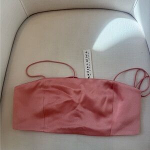 Alice + Olivia Rose Satin Top